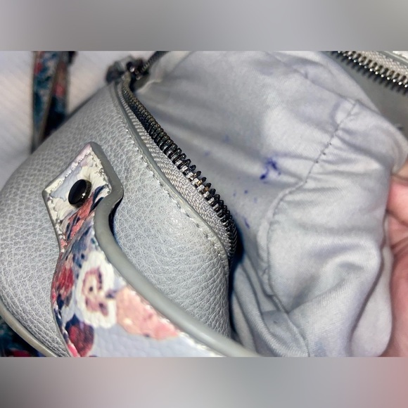 Women’s CELINE DION light‎ gray floral backpack - Picture 13 of 16